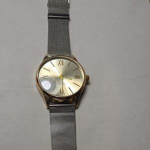 Elegant Gold and Silver Women's Watch
